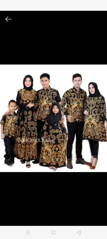 Maura Couple - Sania Ruffle Batik Couple Ori Ndoro Jowi Garansi Termurah