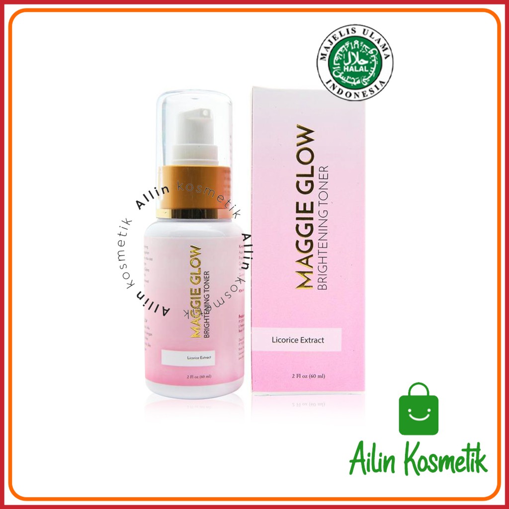 MAGGIE GLOW Whitening Toner 60Ml BPOM by AILIN