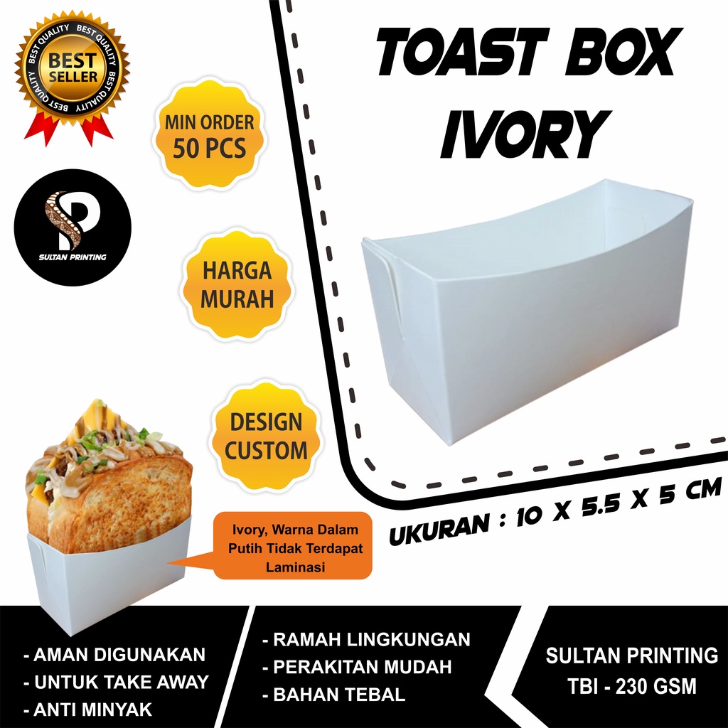 TOAST BOX M IVORY (PUTIH)