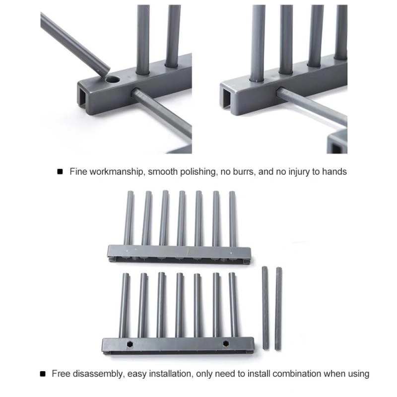 Rak Holder Penyimpanan Pengering Piring Cangkir Tutup Panci Multifungsi Dapat Dilepas Untuk Dapur
