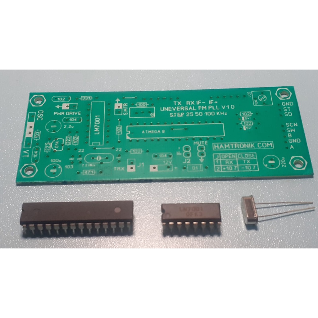 Jual PAKET PCB PLL UNIVERSAL LM7001 | PCB ATMEGA8 LM7001 XTAL | Shopee ...