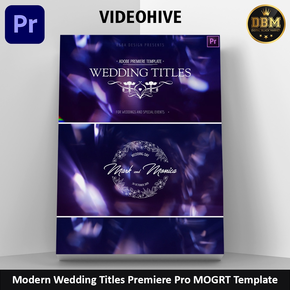 Modern Wedding Titles - Premiere Pro