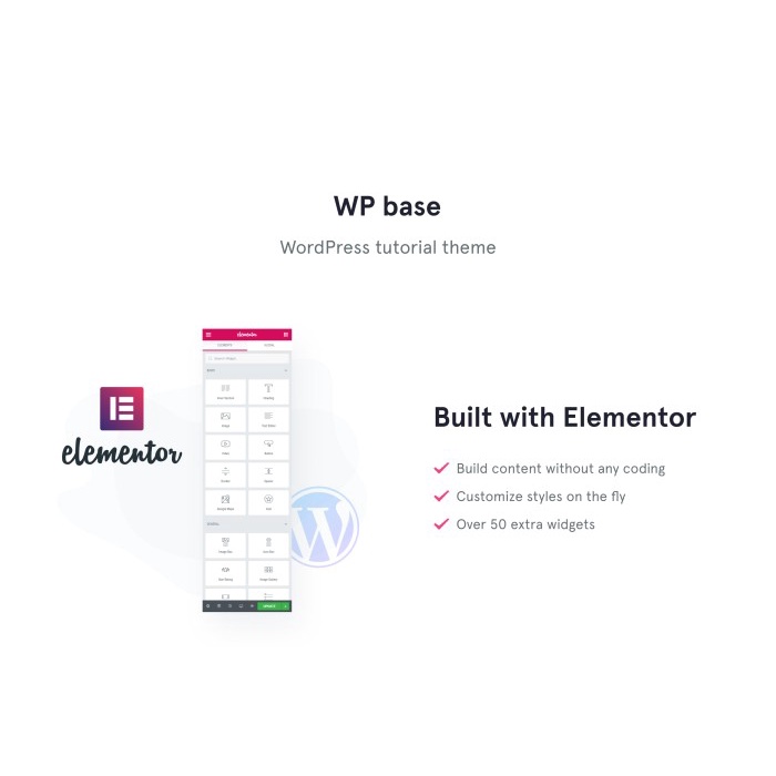 WPbase - WordPress Tutorial Theme WordPress Theme Tutorial