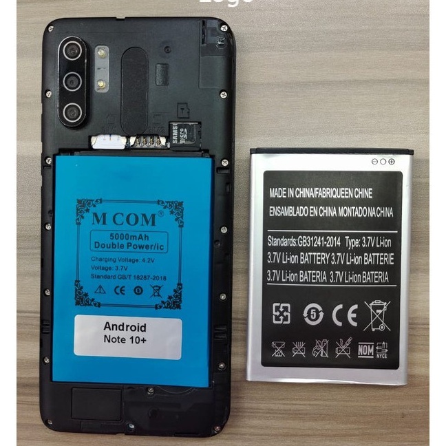 baterai mcom bellphone typ android note 10+ plus double power