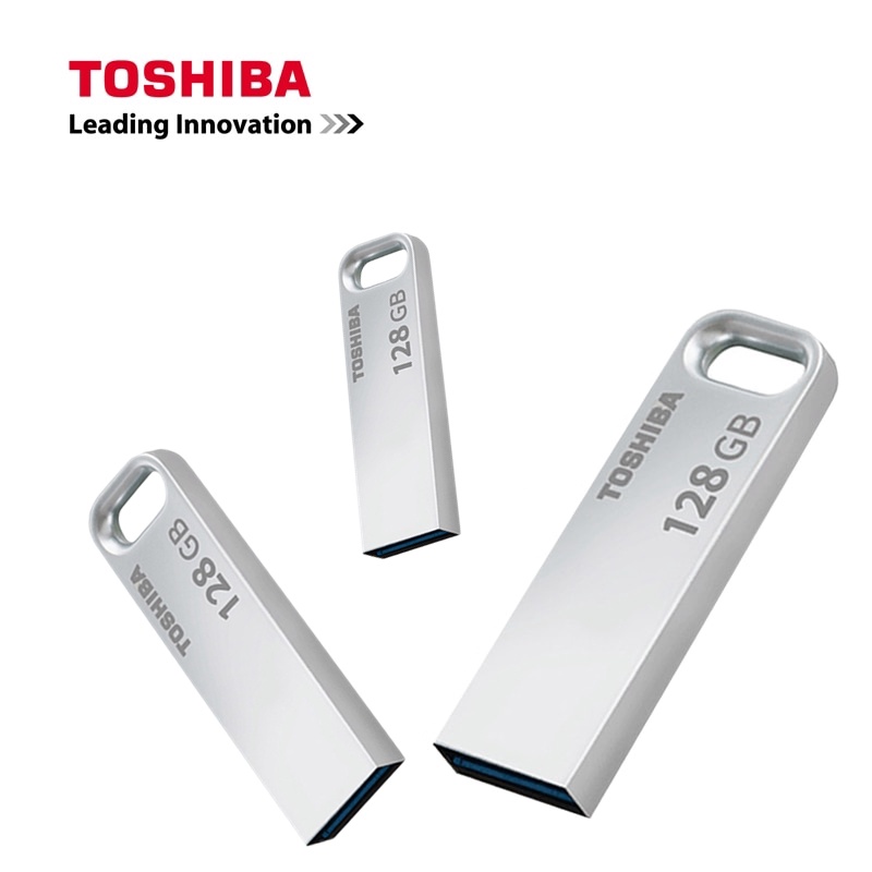 Toshiba Flashdisk USB 128GB Bahan Metal Anti Air