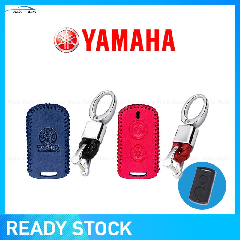 【Ready Stock】Leather Key Cover For Yamaha NVX XMAX AEROX Leather Key Cover with keychain