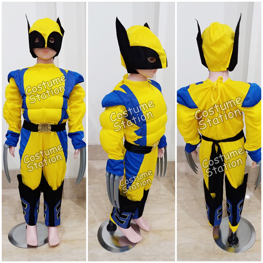 Kostum Superhero Wolverine / Costume X-men Logan anak laki