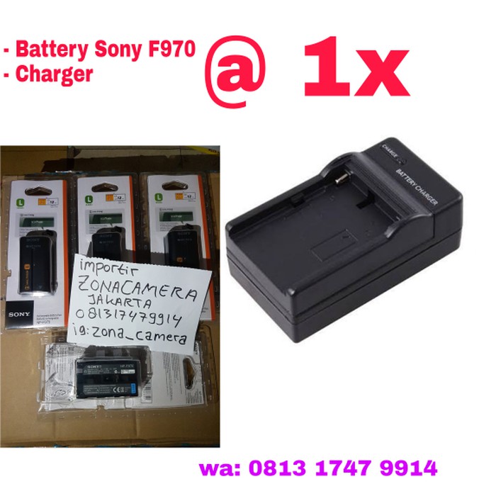 PROMO .. BATTERY NP F970 / BATERAI NP F-970 + CHARGER