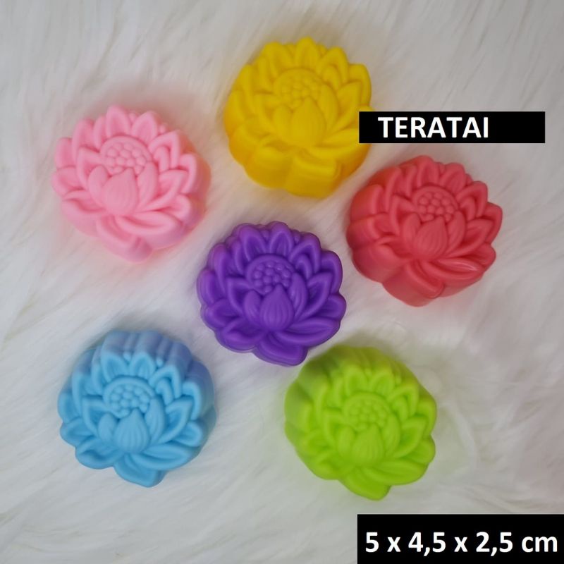 CETAKAN SILICON PUDING / JELLY / BOLU MOTIF  ISI 6 PCS