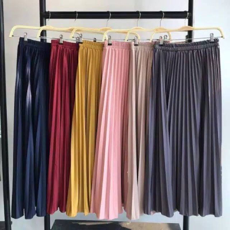 [LIPATAN BESAR] ROK PLISKET PREMIUM•••Rok plisket premium maxi skirt