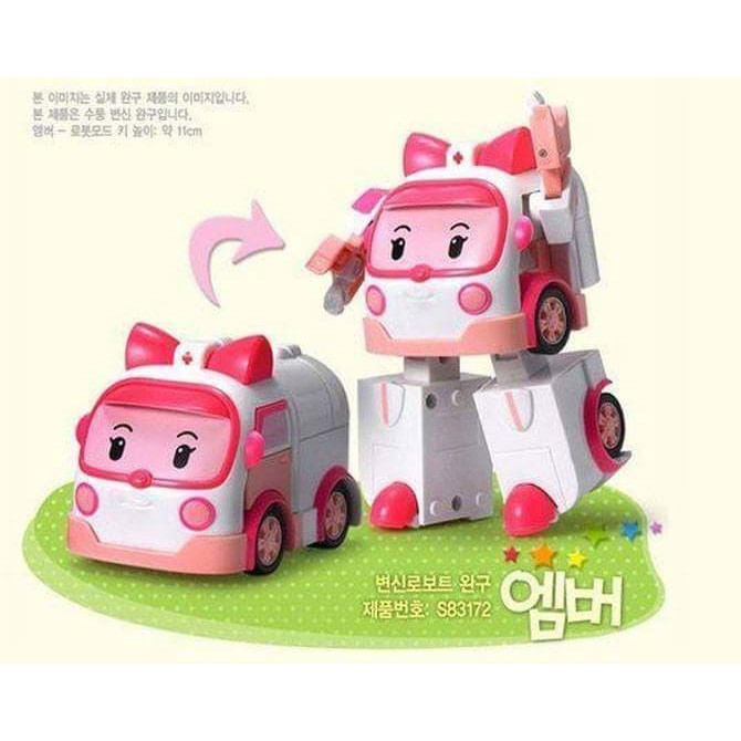 Mainan anak robocar poli amber roy heli isi 4 seri set car kids toys  PROMO