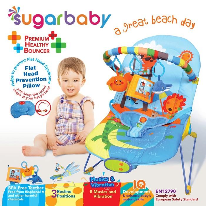 baby   bouncer bayi sugar baby premium healthy bouncer 3 recline  great beach