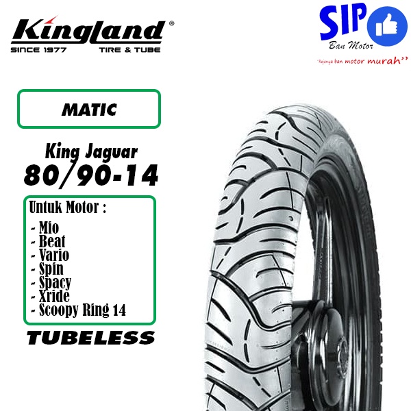 Ban motor matic Kingland King Jaguar 80 90 14 tubeless beat mio vario