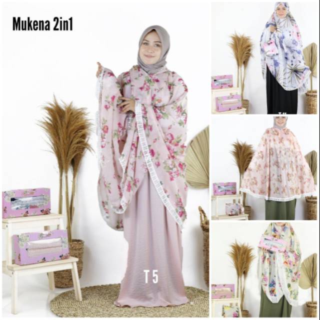 Mukena Katun Silky 2 in 1 Travelling
