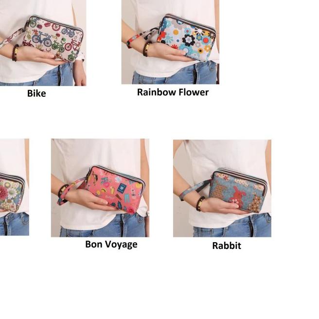 ✻ DOMPET WANITA TERBARU • WATCHKITE ™ • Resleting Eco Multifungsi Pouch 3 Ruang ❃