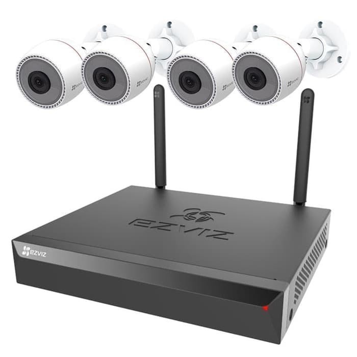 POE CAMERA EZVIZ KIT SET NVR 8CH + 4x C3T