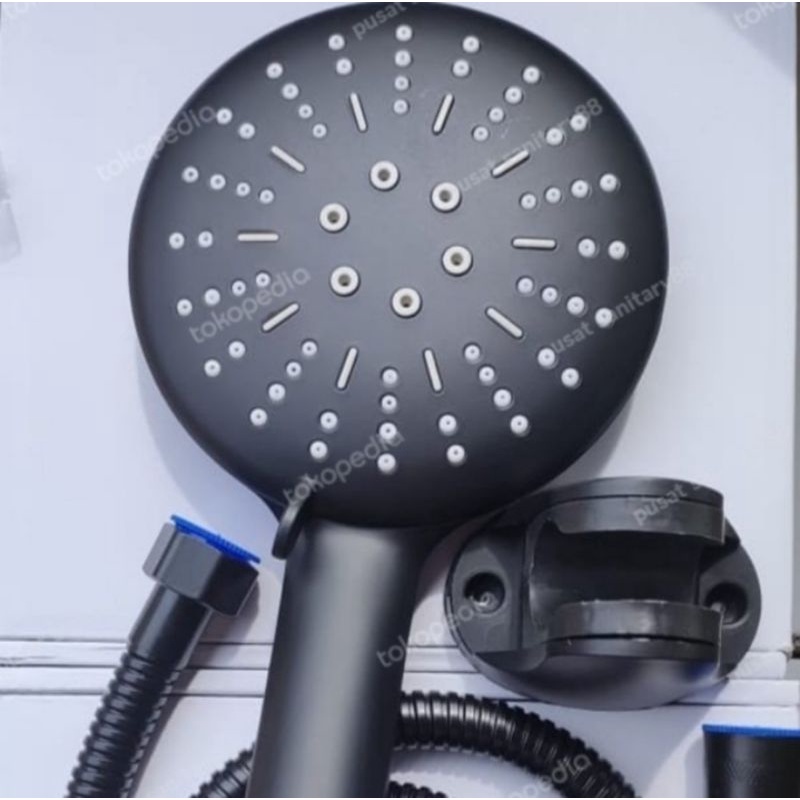 Jual Hand Shower Mandi Hitam Black Matte Shower Mandi Hitam Toilet/Hand