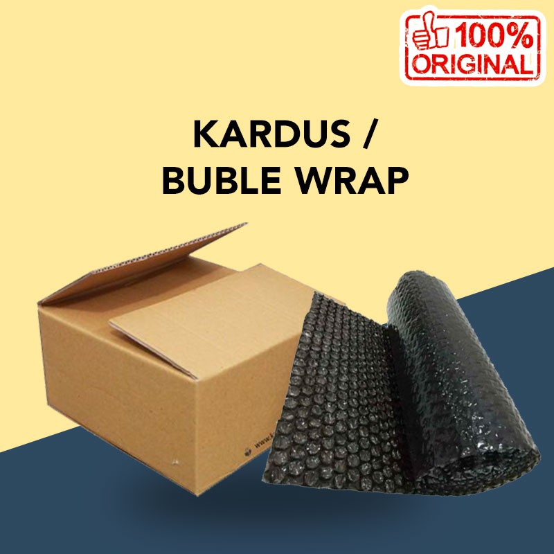 Packing Tambahan Box Kardus &amp; Bubble Wrap Untuk Aman Pengiriman