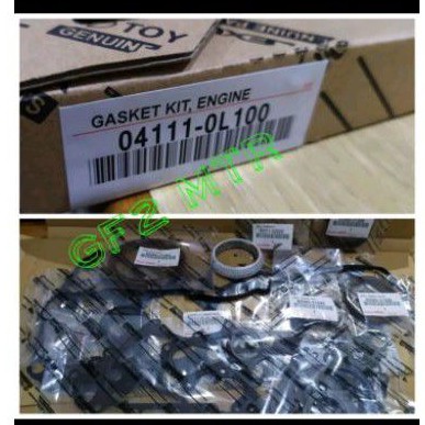 paking full set gasket full set Hilux Fortuner 3.000cc 1KD