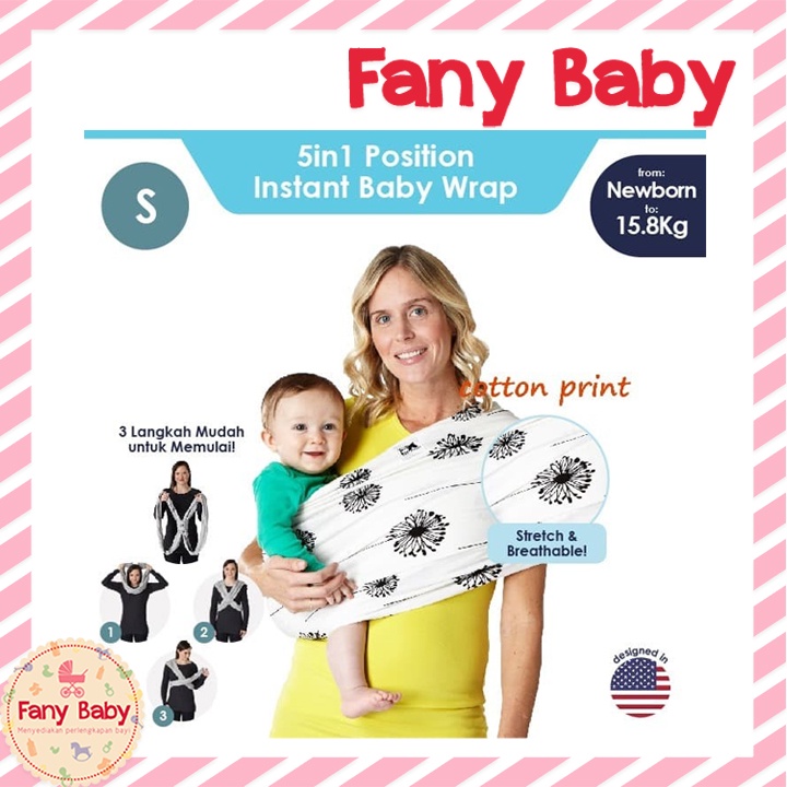 BABY KTAN CARRIERS PRINT DANDELION / GENDONGAN BAYI