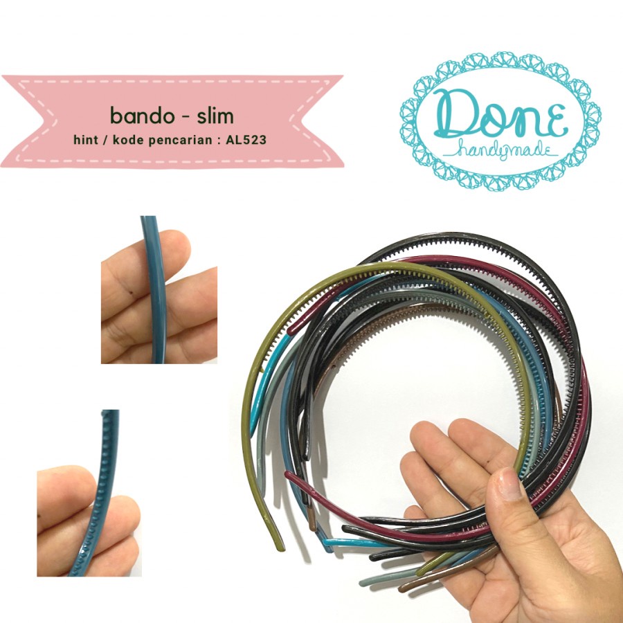 Done handymade accesories pvc headband aksesoris bando kecil S AL523