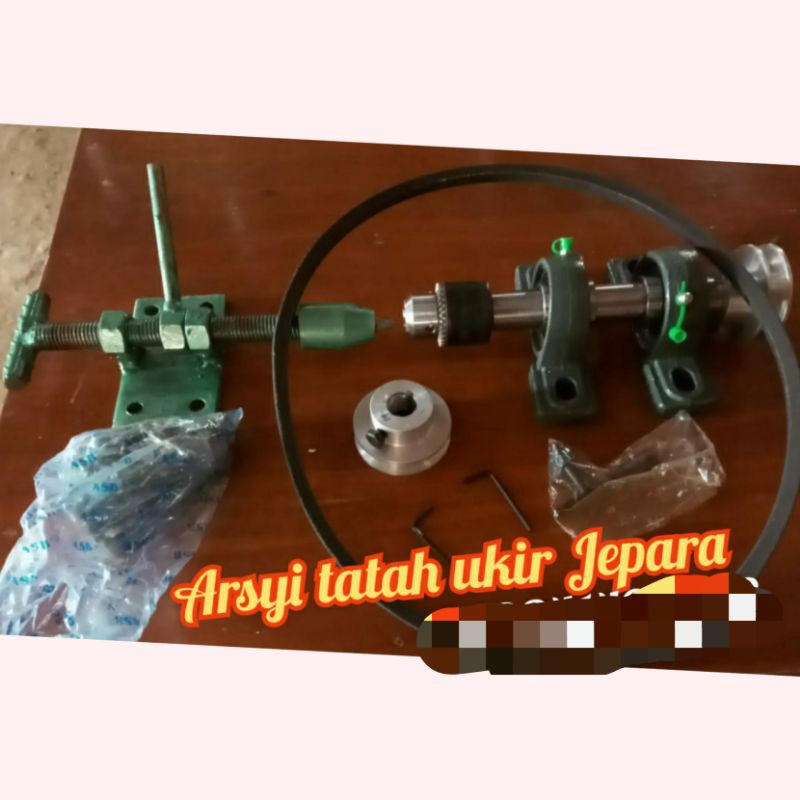 AS BUBUT KAYU KEPALA BOR 13MM LENGKAP.