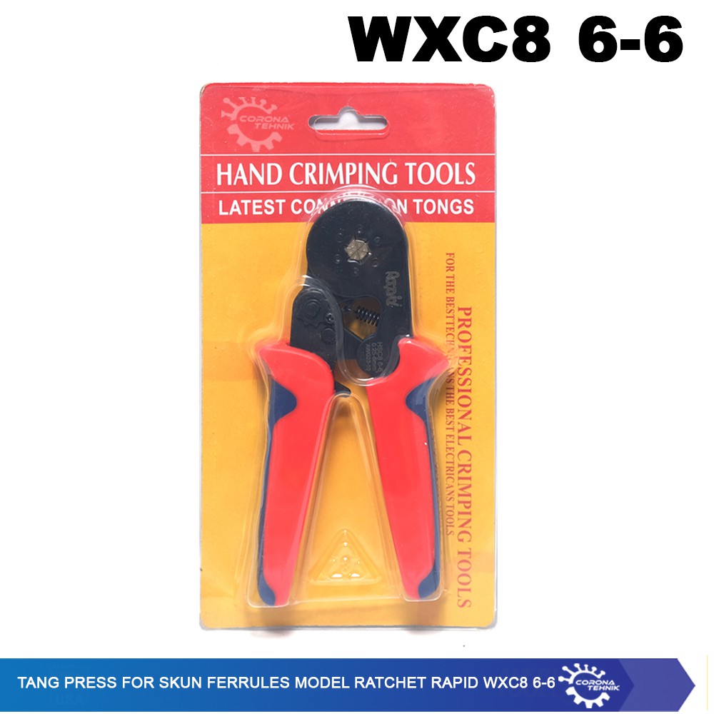 Rapid WXC8 6-6 - Tang Press For Skun Ferrules Model Ratchet