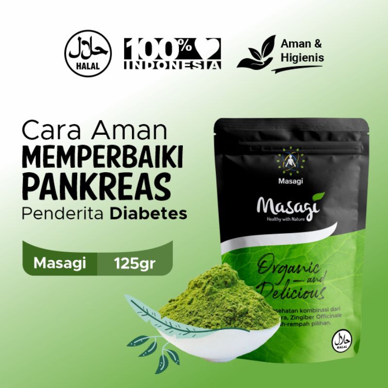 

(BISA COD) Minuman Kesehatan Bernutrisi Masagi 125gram Original Obat Herbal Diabetes Ampuh Alami