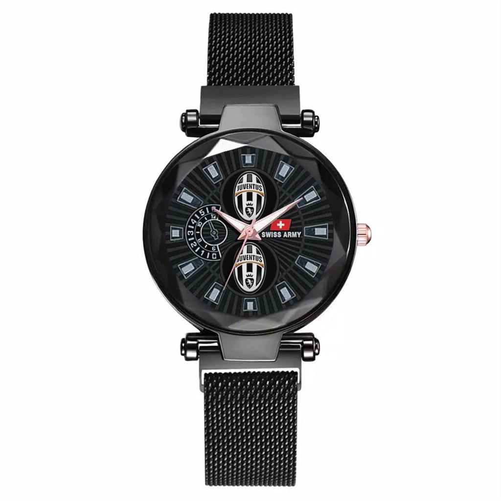 Jam Tangan Wanita Custom - JUVENTUS Free Box &amp; Batre Cadangan