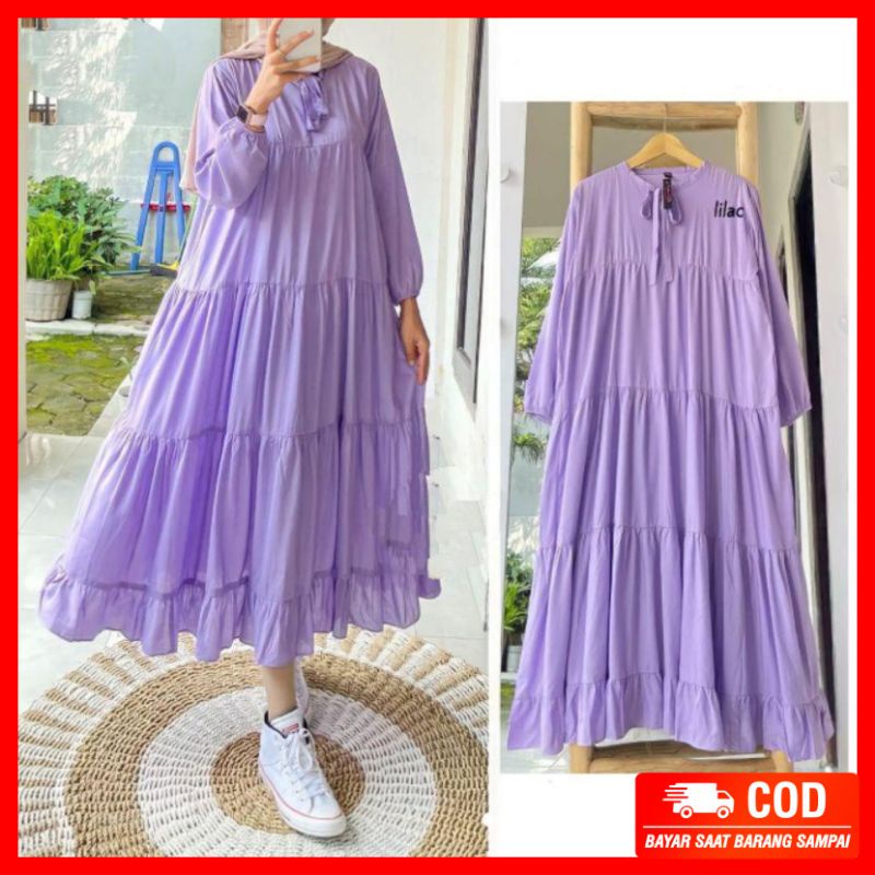 Sojin midi dress rample susun LD 110 premium quality