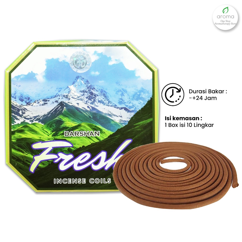 Dupa India (Aromaterapi) Coil - Fresh