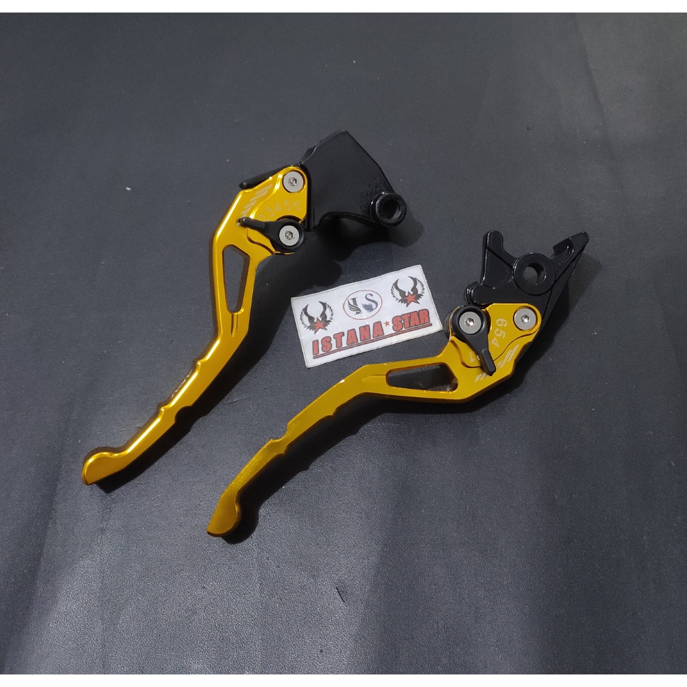 HANDLE CNC NINJA 250 FI-NINJA 250 KARBU-NINJA RR MONO-NINJA Z250- KLX 150 NINJA 300CC WARNA gold