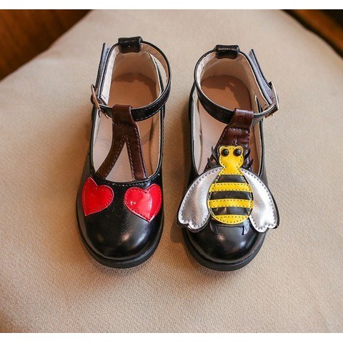 Sepatu Anak Cewek Love Bee BLACK Shoes