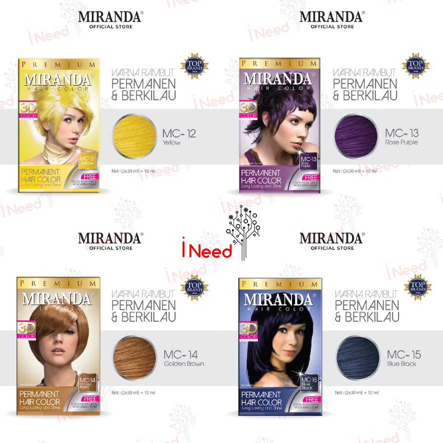 (INEED) Miranda Hair Color - 30ml ( Pewarna Rambut )