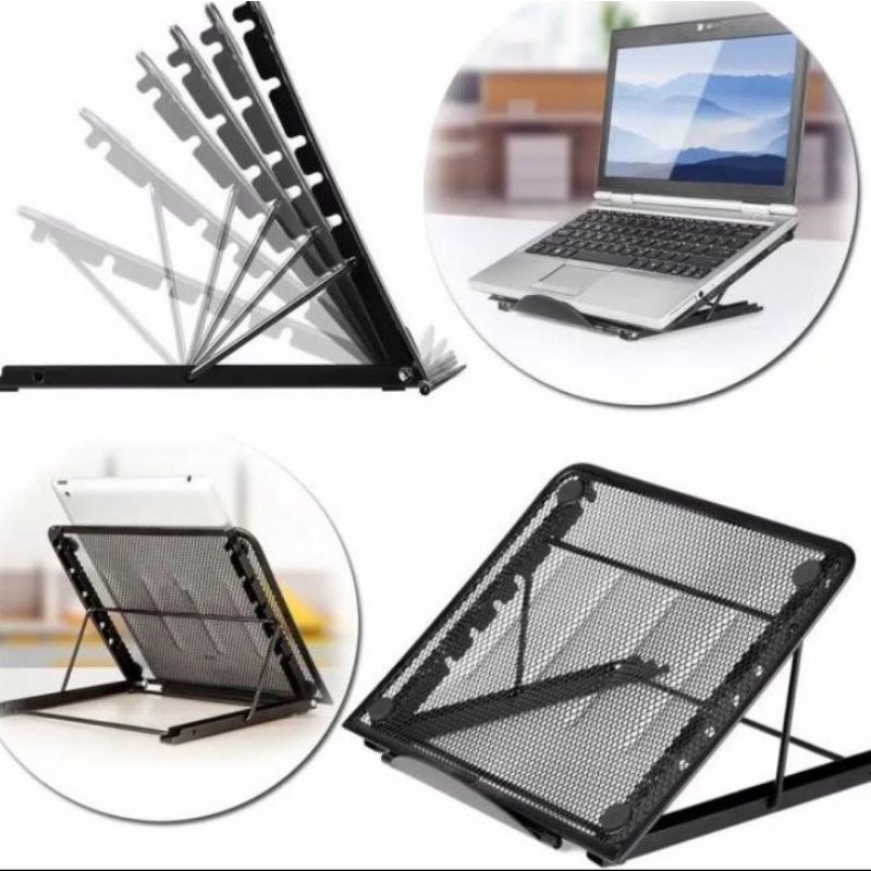 Portable Laptop Stand Adjustable Angle Meja Alas Laptop Kuat Kokoh