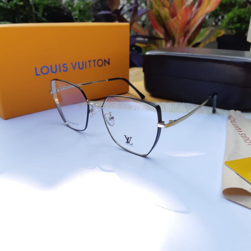 Kacamata Frame Wanita LV Fullset