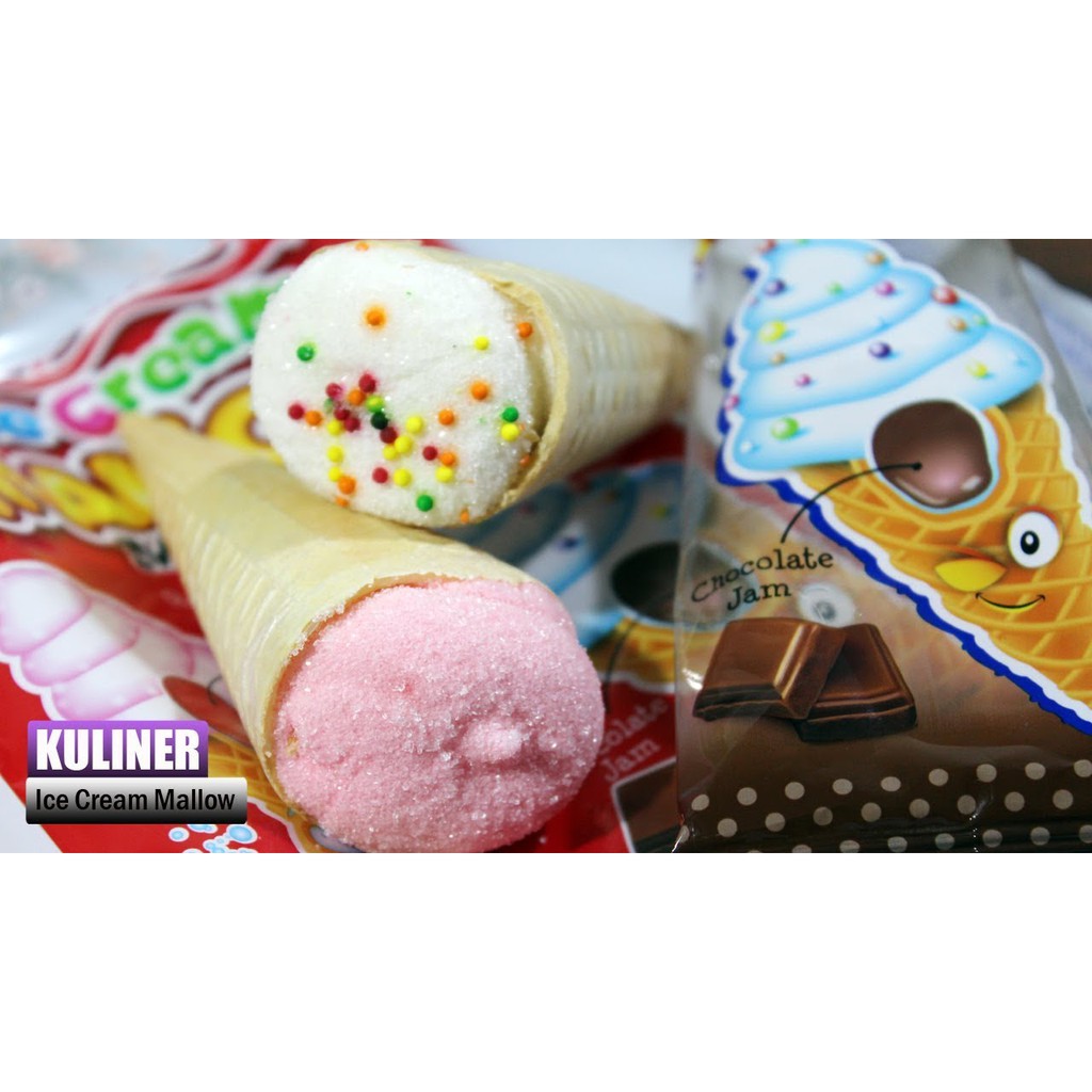 [HALAL] Chomp Chomp ICE CREAM Marshmallow 60gr Strawberry / Blueberry / Grape Comp Com Es Krim Marsmelo