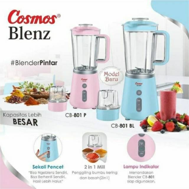 COSMOS SMART BLENDER BLENZ 1.5 LITER CB 801 / CB801