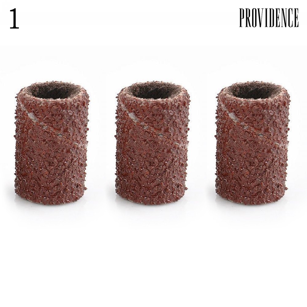 Providence 100Pcs Polisher Machine Bits Drill Grit Sanding Band Grinding Ring Nail Art Tool