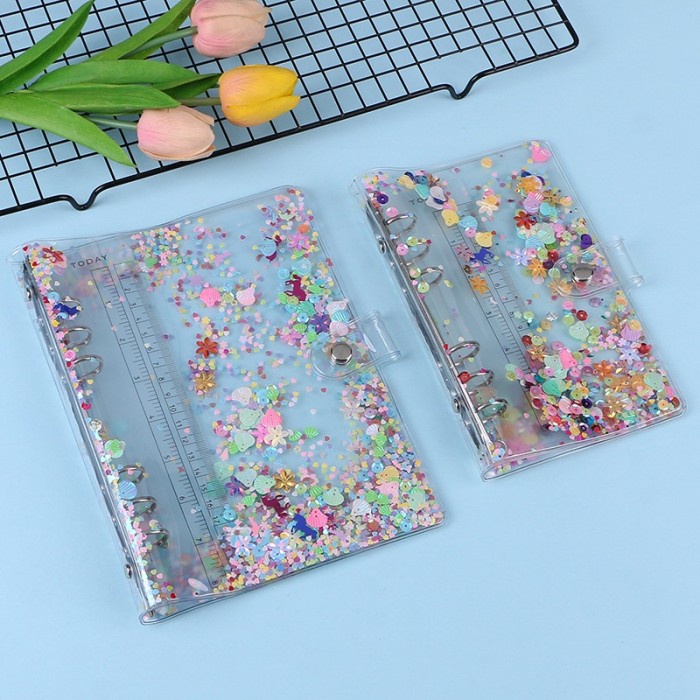 

Hemat Binder A5 & A6 - 6 Ring Manik Sequin Trendi