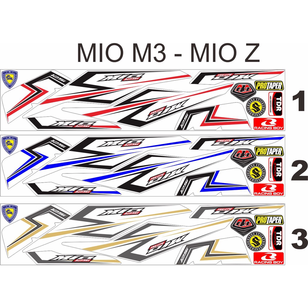 lis striping variasi POLET STIKER STRIPING MIO M3 MIO Z MIO 125 | STIKER VARIASI LIS MOTOR MIO M3 MI