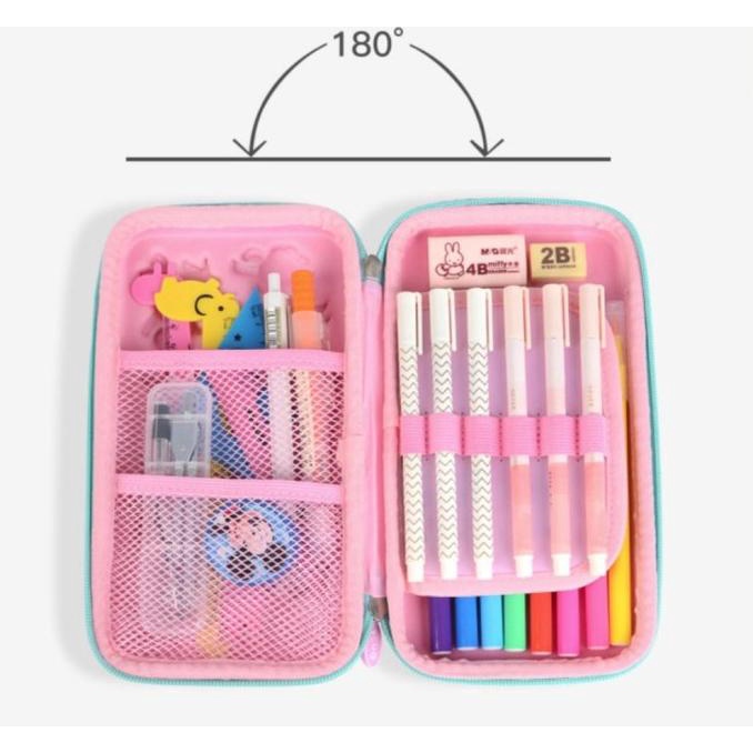 

Ready Tempat Pensil Kotak Pensil Yome Kids Glitter 3D Hardcase Waterproof