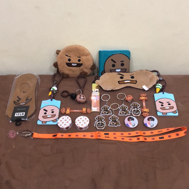 🇰🇷 BT21 IMPORT KOREA SHOOKY SUGA BTS WALLET POUCH SOCKS CARD HOLDER IRING CABLE CARD 🇰🇷