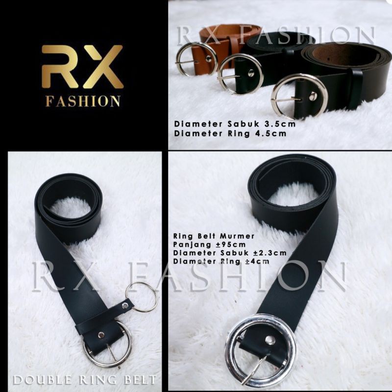 eReX FASHION Ring Belt Polos - ladies belt ikat pinggang wanita
