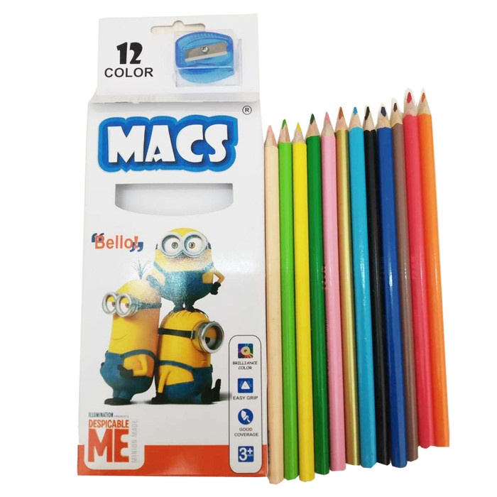 

Star Pensil Warna Macs 12 Colour Panjang Free Rautan Hemat