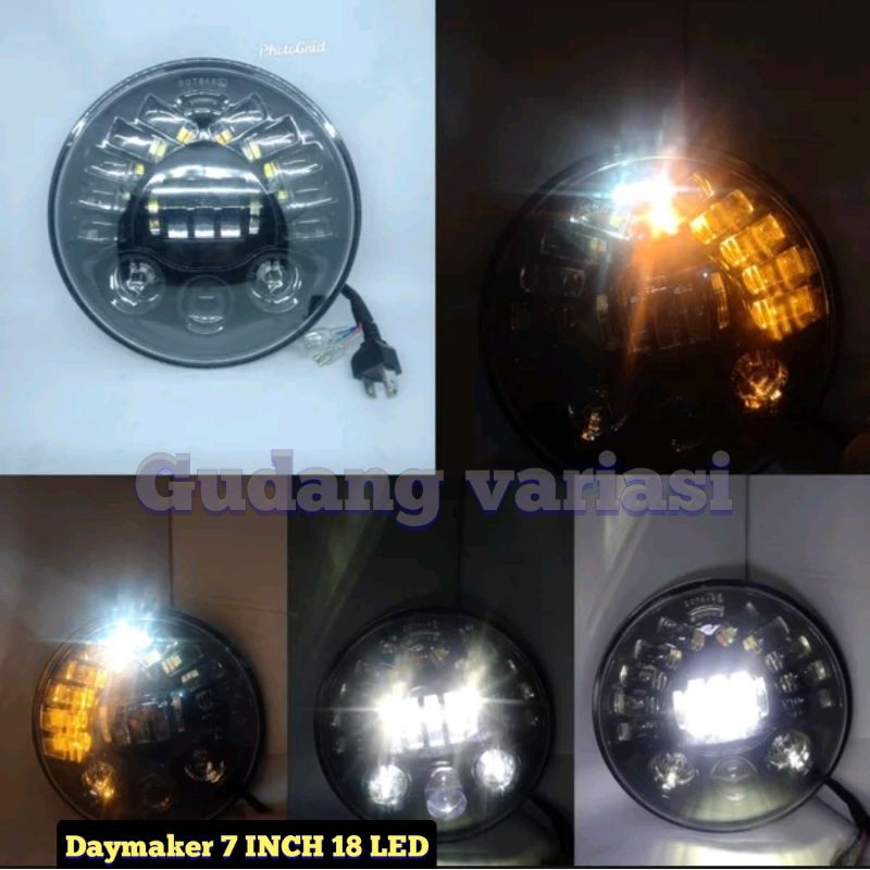 Lampu Projector Daymaker Cobra Predator 7 inch 19 led