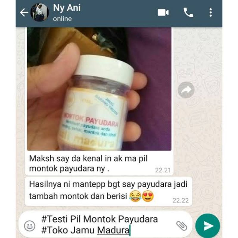 ‼️READY‼️JAMU MONTOK PAYUDARA / PIL MONTOK PAYUDARA / PEMBESAR PAYUDARA ASLI MADURA