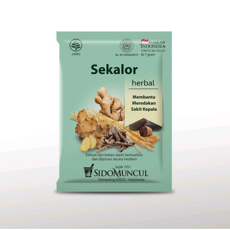 

Sekalor Sidomuncul Jamu 1 pak isi 10 pcs