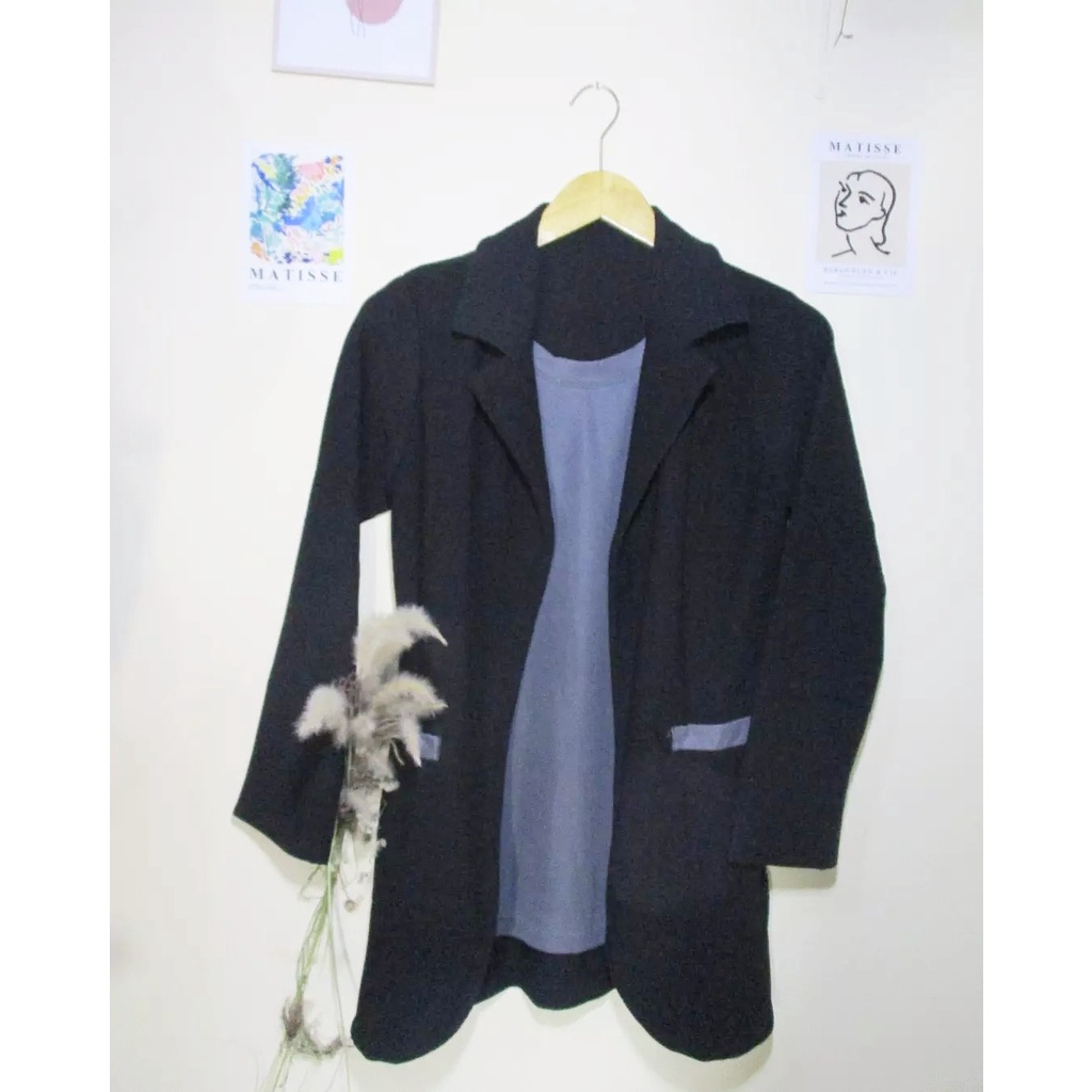 MILKA TSHIRT / BLAZER PLISKET / BLAZER WANITA / ATASAN WANITA MURAH