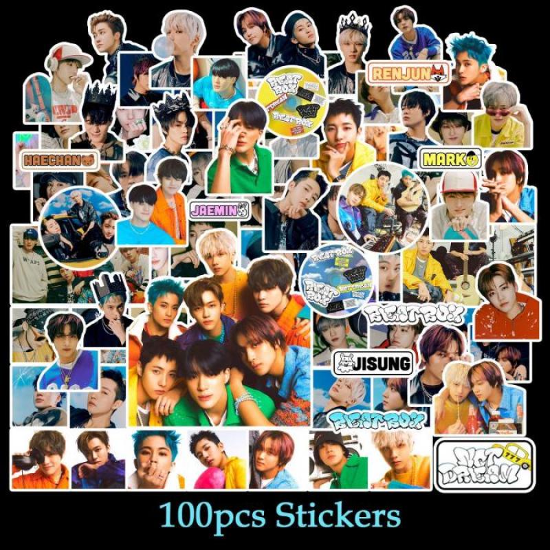 100pcs / set Stiker KPOP NCT DREAM BEAT Untuk Dekorasi Album Foto / Scrapbook DIY